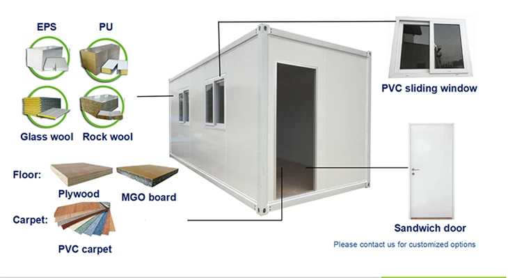 Prefabricated Easy Assembly Detachable Container House